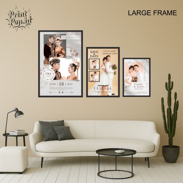 CETAK FOTO CUSTOM PAPAN MDF + BINGKAI UK 60x90cm/24RS - Gambar 5
