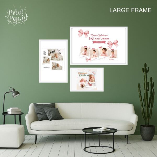 CETAK FOTO CUSTOM PAPAN MDF + BINGKAI UK 60x90cm/24RS - Gambar 2