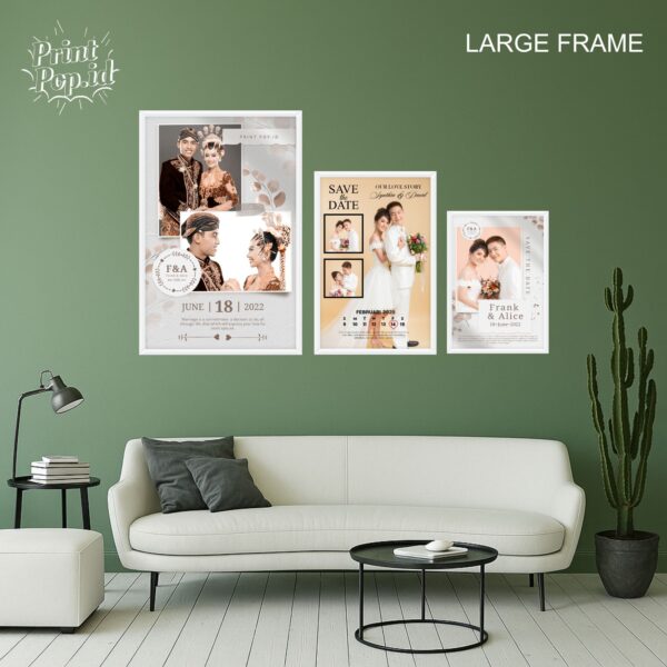 CETAK FOTO CUSTOM PAPAN MDF + BINGKAI UK 60x90cm/24RS - Gambar 4