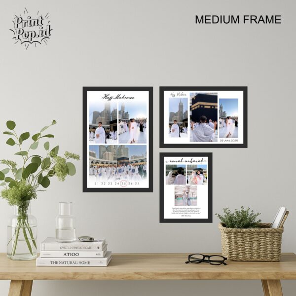 CETAK FOTO CUSTOM PAPAN MDF + BINGKAI UK 35x50cm/12RS - Gambar 5