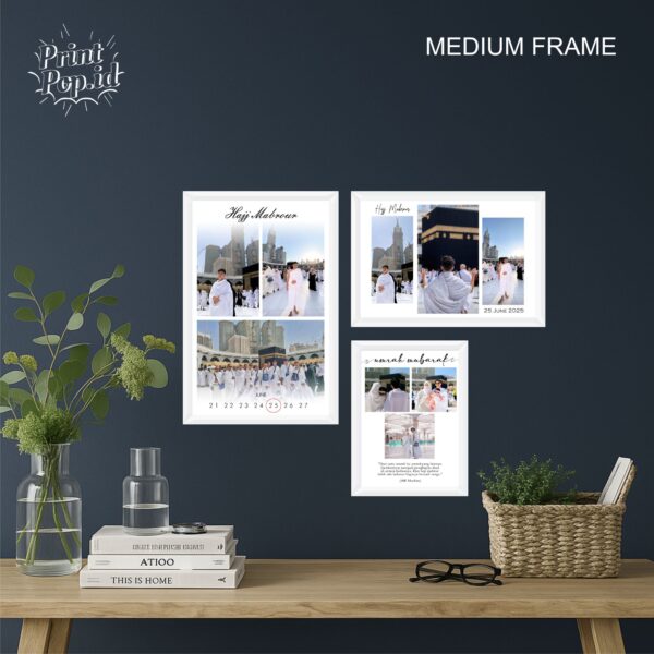 CETAK FOTO CUSTOM PAPAN MDF + BINGKAI UK 35x50cm/12RS - Gambar 4
