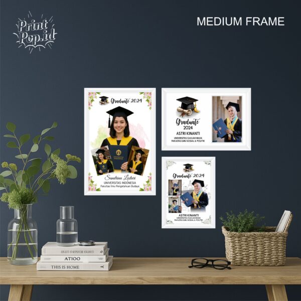 CETAK FOTO CUSTOM PAPAN MDF + BINGKAI UK 35x50cm/12RS - Gambar 2